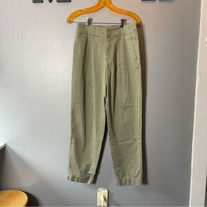 A new day army green ankle crop pants size 4